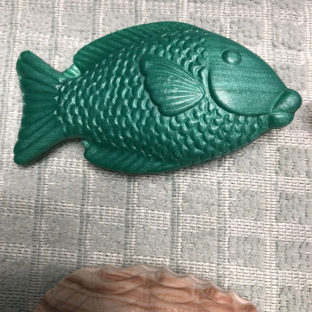 Vintage Handcrafted Fish and Shell Shapes - Set of 5